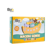 2 Adet Bee Smart Ahşap Macera Gemisi Hayvanlar Oyunu