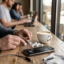 6 Adet Beyaz Orta Boy M Kulaklık Süngeri + Asorti Yaka Klipsi