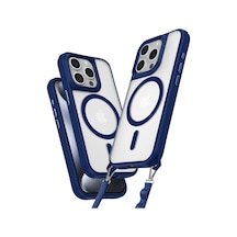 İphone 15 Pro Max Kılıf Enka Magsafe Silikon Kılıf - Lacivert