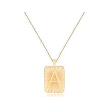 Diamond Line-Gülaylar - Sarı Altın 14 Ayar Harf Kolye N11.25141