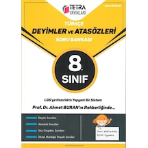Tetra Yayınları Türkçe DEYİMLER ve ATASözLERİ Soru Bankası