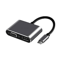 Frısby Fa-7678c Type-c - Hdmı+vga 4kx2k Adaptör
