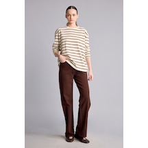 Defacto Straight Fit Normal Bel Düz Paça 5 Cepli Gabardin Pantolon H0092ax26aubn341 Kahve-bn341