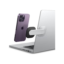 Webcam iPhone İçin Manyetik Telefon Tutucu Magsafe Özellikli Monitor / Laptop İle Uyumlu Gümüş - Amp06049 Tr Garantili