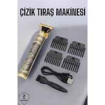 Profesyonel Şarjlı Saç Ve Sakal Şekillendirici Çizik Tıraş Makinesi - Lisinya 5 Dk Hızlı Şarj