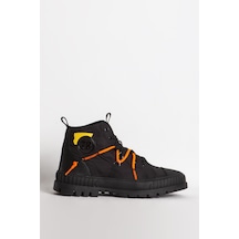 GUJA 490 Nakış Detaylı Erkek Sneaker Siyah