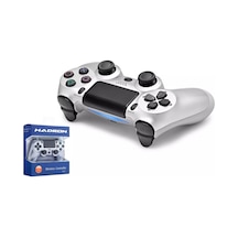 Hadron Hd323 Ps4 Uyumlu Doubleshock 4 Titreşimli Kablosuz Gamepad - Gümüş