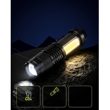 4 Modlu Usb Şarjlı Led El Feneri