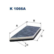 Fıltron Polen Filtresi P206 1.1-1.4-1.6 02 P206 1.1-1.4 09 Karbonlu K 1066a 6447.pe