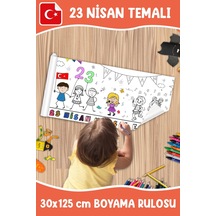 Melolisa 23 Nisan Temalı Boyama Rulosu 30x125 Cm