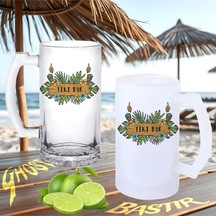 Tiki Bar Buzlu Ya Da Buzsuz Bira Bardağı