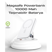 Kablosuz Magsafe Powerbank İphone Uyumlu, 10000 Mah, Isı Dağılımlı Çok Renkli