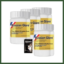 Bezos Playboy Rusian Glare Nano 4 Tane X 50 Ml Tüylere Krem Rus Merhemi + Yanında Jel Pytht