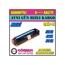 Hp Laserjet Cm2320N Mfp Uyumlu Toner Mavi (Cc434A)