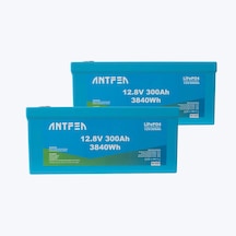 Antfea 12.8v 300ah Abs Lityum Akü Akıllı Ekran Bluetooth Lifepo4 2 Adet