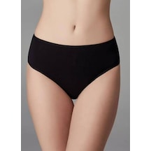 Berrak 11660 Kadın Yüksek Bel Bikini Külot 6 Adet Siyah