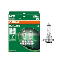 Osram 12v H7 Ampul 55w Ultra Lıfe 4 Kat Uzun Ömürlü 2 Ad
