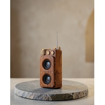 Ahşap Tarzı Kablosuz Hoparlör 5w Bass Uczzza8speaker-2