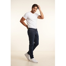 Parma Normal Bel Fermuarlı Boru Paça Jean Pantolon Jsco Js2213-f08 Mavi - Siyah