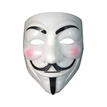 Hacker Maskesi - Anonymous V For Beyaz Vendetta Maskesi - Parti Maskesi Diğer