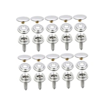 Suntek Magideal Metal Çıtçıt Düğmeler Kot Ceketler Sağlam Deri 10-takım