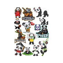 Panda Sticker Set-6 14 Parça Telefon, Tablet, Defter, Laptop Sticker