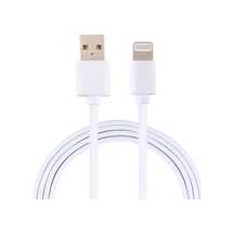 Rogfer 2a Usb Erkek - 8 Pin Erkek Arayüz Enjeksiyon Plastik Şarj Kablosu, Uzunluk: 1.5m Beyaz