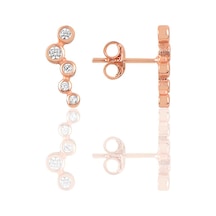 Gümüş Sıra Taşlı Küpe N11.49485