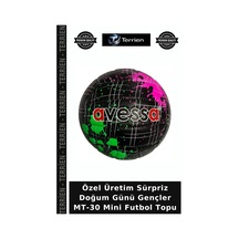Özel Üretim Sürpriz Doğum Günü Gençler Mt-30 Mini Futbol Topu Çok Renkli
