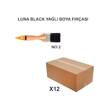 Luna Black Yağlı Boya Fırçası No 2, 12 Adet Toptan