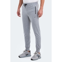 Slazenger Ofer In Erkek Fermuar Cepli Gri Eşofman Altı Gri