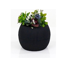 Mercan Saksı 2 Numara 0,35 Litre Su Hazneli Dekoratif Kaktüs Sukulent Saksı 11,8x9,2 Cm Standart