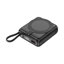 S-link M10l 10000mah Magsafe 15w Pd22.5w+qc3.0 18w Siyah Led Logo Şarj Cihazı Powerbank