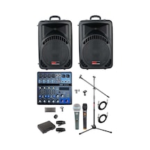 Lastvoice Ample Center-paket-2 Aktif Hoparlör Ve Mixer Full Ses Sistemi Seti