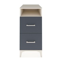 Kronos Komodin Tek Raflı 2 Çekmeceli 44x59x96 Aytaşı-antrasit Aytaşı