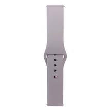 Mobilteam Galaxy Uyumlu Watch Active 2 44mm Band Serisi 20mm Klasik Kordon Silikon Strap Kayış-cloud Gray