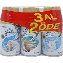 Glade Otomatik Yedek Sprey Çarşaf Ferahlığı + Okyanus Sessizliği + Temizliğin Ferahlığı 3 x 269 ML