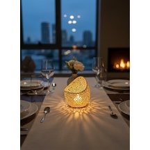 Night Serisi Mumluk - Dekoratif Aydınlatma - Ev Dekorasyon - Dekoratif Mumluk - Tealight Mumluk Standart