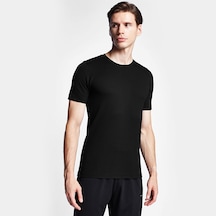 Lescon Siyah Erkek Kısa Kollu T-shirt 25s-1294-25y