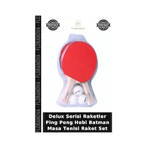 Delux Serisi Raketler Ping Pong Hobi Batman Masa Tenisi Raket Set
