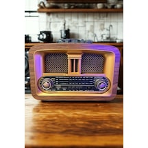 Aklow Taşınabilir Klasik Am/fm/sw Retro Ev Radyo Usb İle Şarj Olabilen Retro Radyo