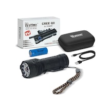 Cree Q8- Xpg 8+1 Led Şarjlı El Feneri Wt-623 Çok Renkli
