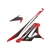 Bajaj Pulsar RS 200 Sol Yan Panel Kırmızı Sticker Etiket Modeli