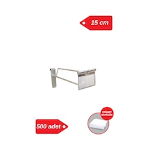 Etiketli Tel Pano Kancası 15 Cm Galvaniz Mağaza Raf Askı Kancası 500 Adet