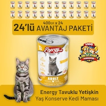 Energy Tavuklu Yetişkin Yaş Kedi Maması 400 G - 24 Adet