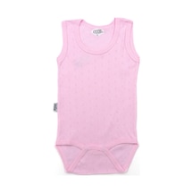 Sebi Bebe Askılı Kol Delikli Bebek Body 0165 Pembe