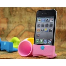 İphone 4 Ses Yükseltici Horn Speaker Açık Mavi