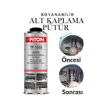 Pütür 1000 Gram 1 Kg Araç Araba Çamurluk Taş Darbe Koruma Su Tutmaz Ses Yalıtım Boyanabilir Kaplama. Siyah Siyah