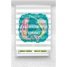 Perdecizade Enxboy Deniz Kızı Dijital Baskılı Zebra Perde-cocuk Odası-stor Perde Pz-2532 Renkli Perdecizade Enxboy Deniz Kızı Dijital Baskılı Zebra Perde-cocuk Odası-stor Perde Pz-2532 Renkli