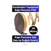 Kapı Pencere Fitili Soğuk İzolasyon Bandı Kendinden Yapışkanlı Güçlü Kauçuk Yalıtım Bant 2x10 20 Mt